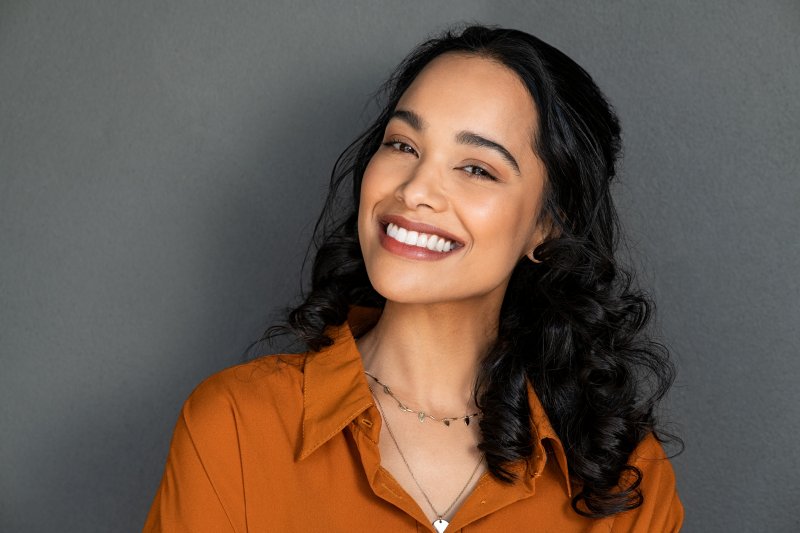 young woman with a beautiful smile